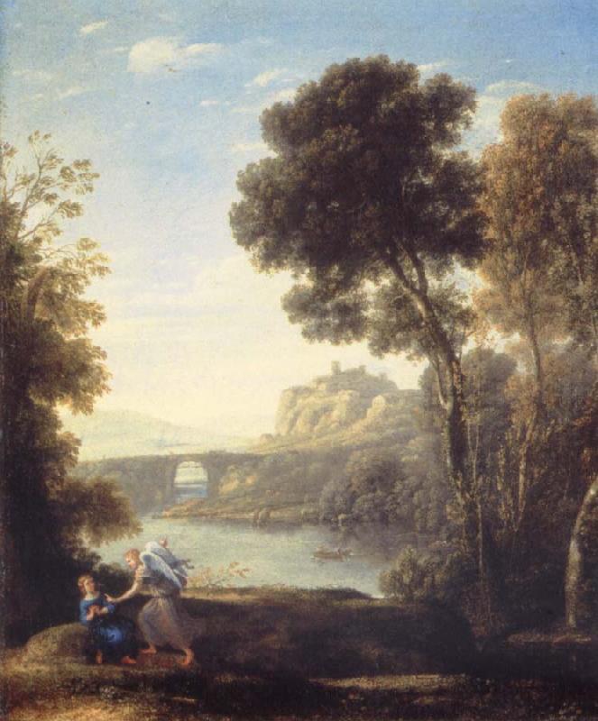 Claude Lorrain Landscape with Hagar and the Angel Sweden oil painting art